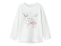 Name It bright white dancing bunny top